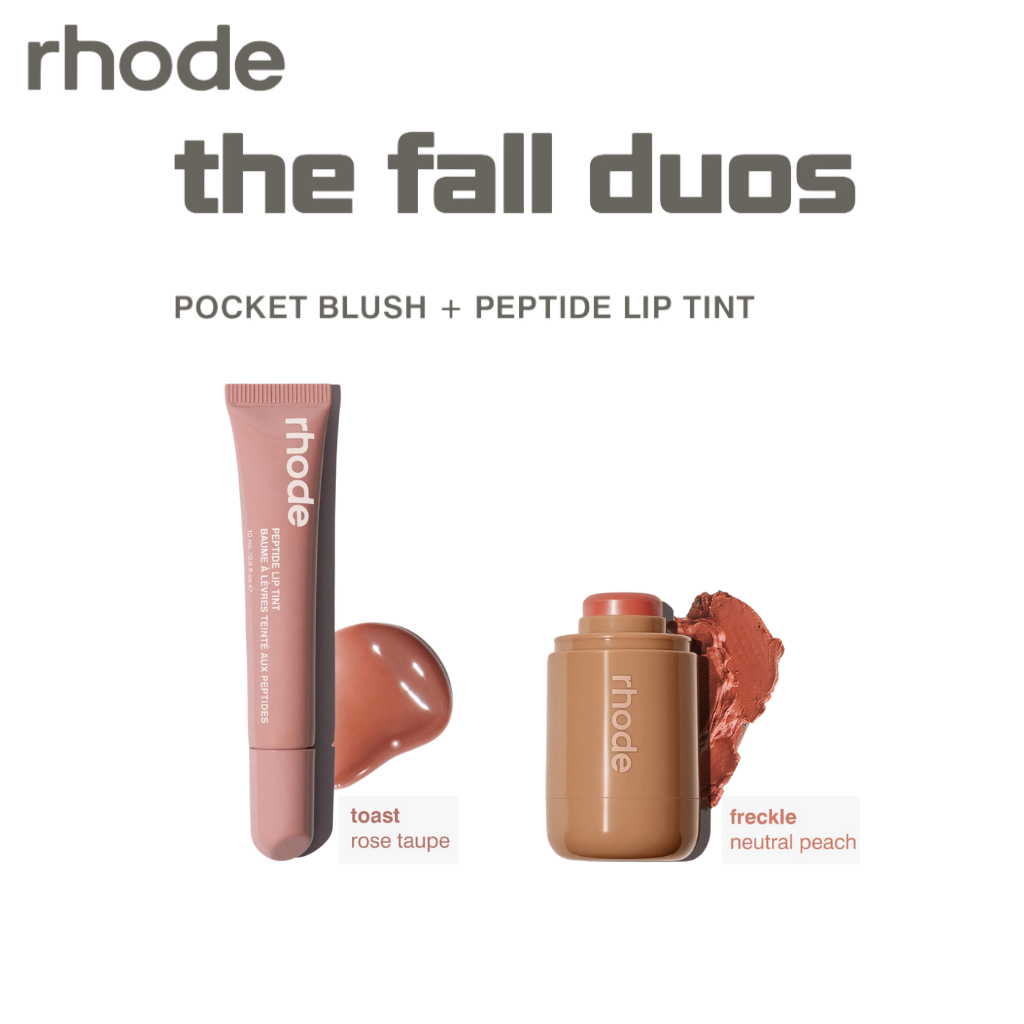 Rhode The Fall Duos Pocket Blush + Peptide Lip Tint