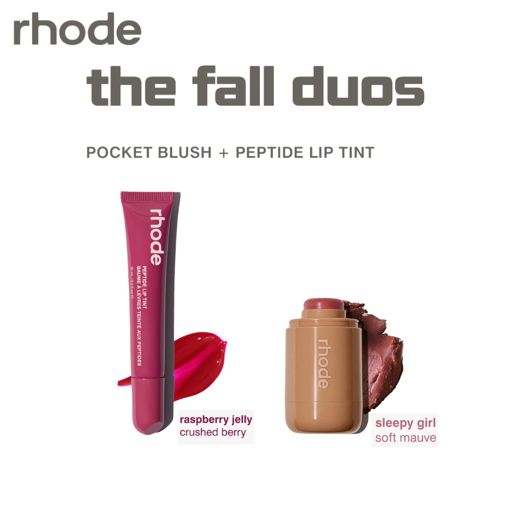 Rhode The Fall Duos Pocket Blush + Peptide Lip Tint