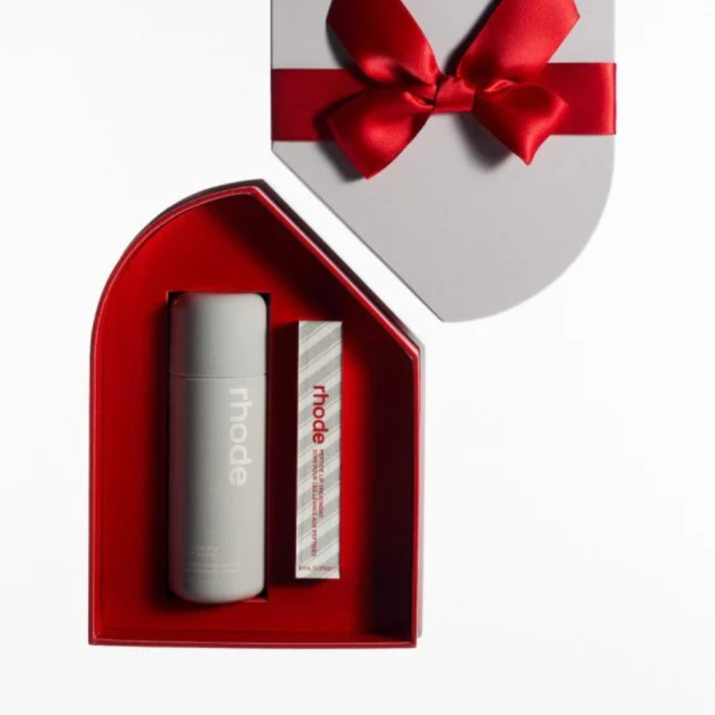 Rhode Holiday Duo Glazing Milk and Peptide Lip Treatment in Peppermint Glaze Limited Edition