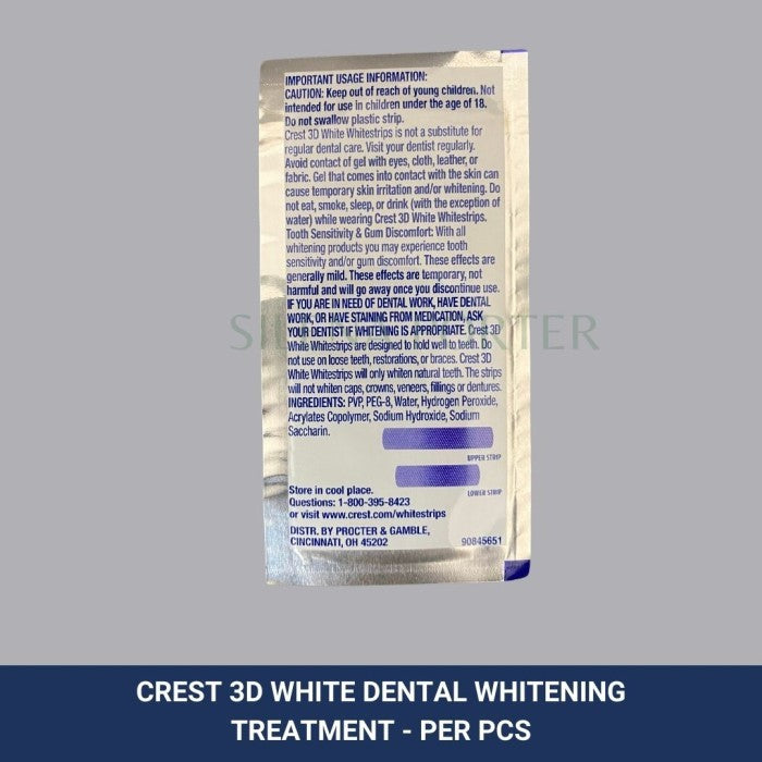 Crest 3D Whitestrips Whitening Strips Professionals Effect Per Pcs