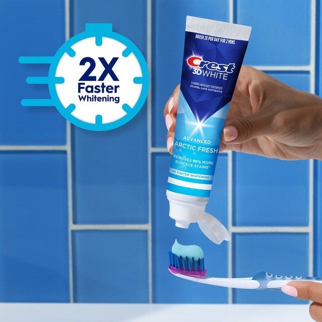 Ready Stock Crest 3D White Whitening Toothpaste 3.3 OZ Advanced Arctic Fresh