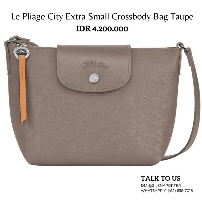 Longchamp Le Pliage City Extra Small Cross Body Bag Taupe