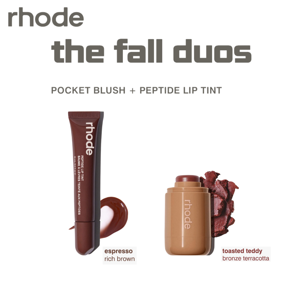 Rhode The Fall Duos Pocket Blush + Peptide Lip Tint
