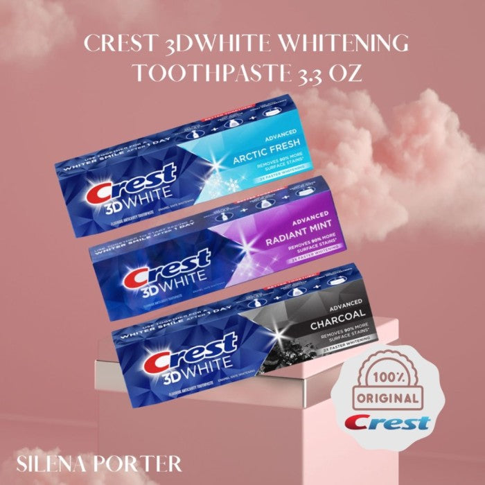 Ready Stock Crest 3D White Whitening Toothpaste USA 3.3 OZ